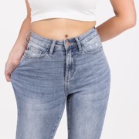 Judy Blue Bootcut Blue Jeans - Picture 6 of 7